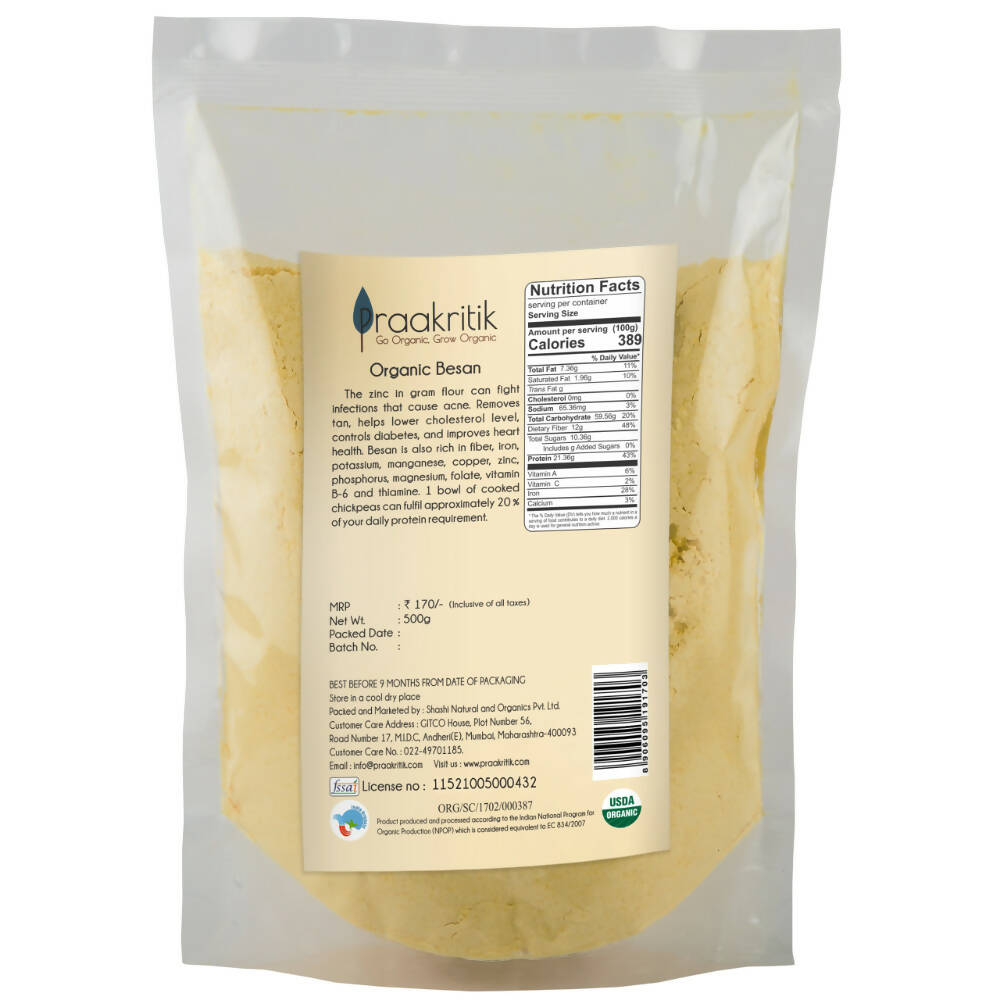 Praakritik Organic Besan - Swadesiicart
