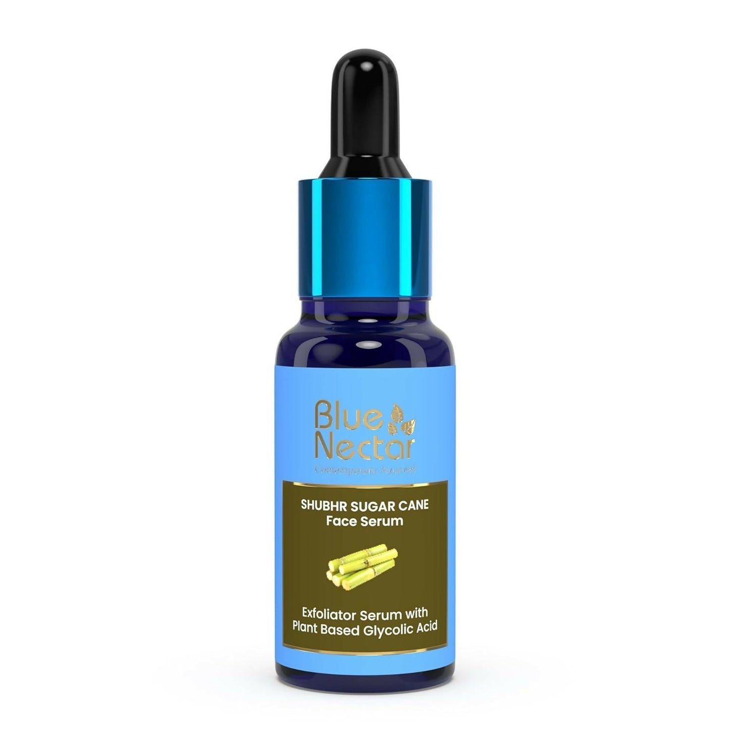 Blue Nectar AHA Exfoliator for Face with Plant Based Glycolic Acid from Sugarcane for Deep Exfoliation