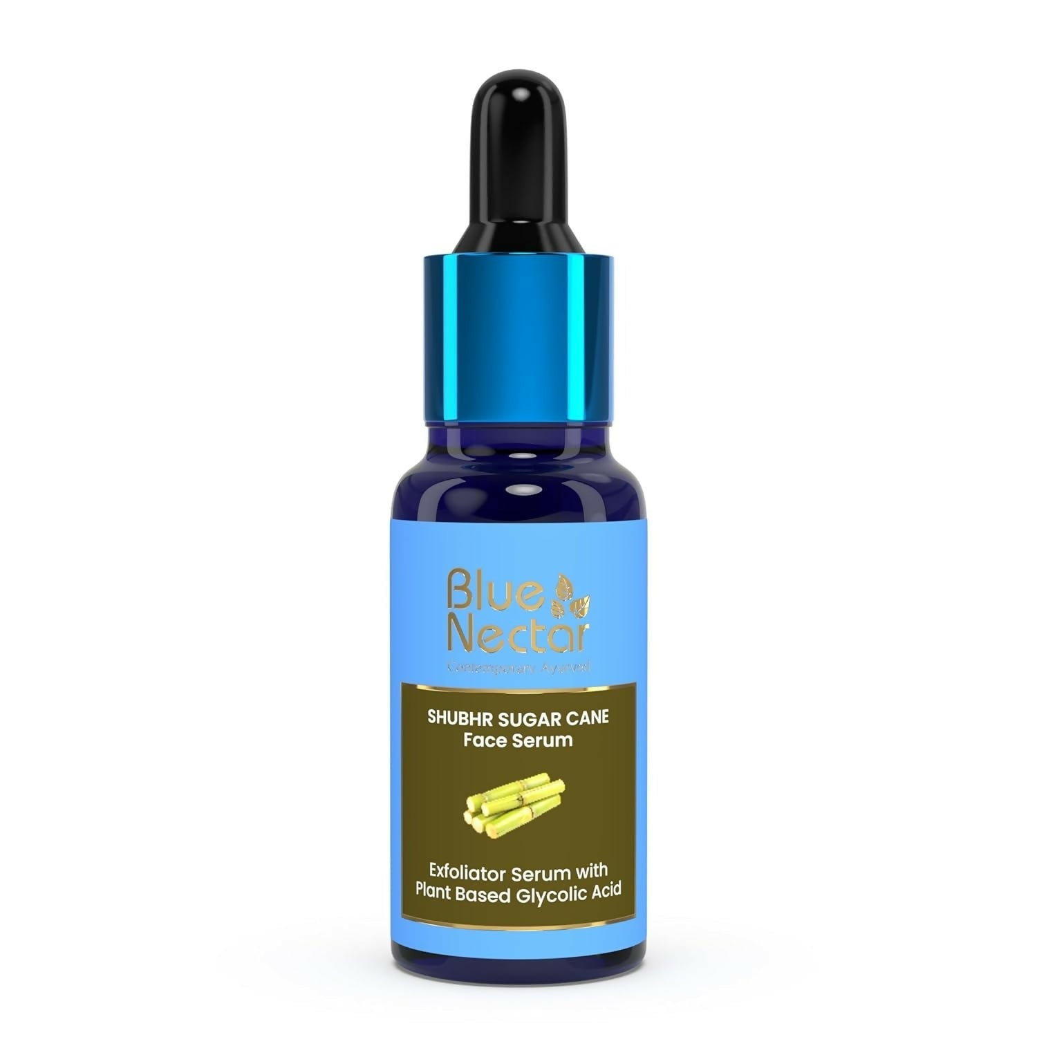 Blue Nectar AHA Exfoliator for Face with Plant Based Glycolic Acid from Sugarcane for Deep Exfoliation