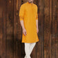 Even Apparels Pure Cotton Yellow Kurta - Yellow | Swadesiicart
