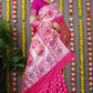 Jyoti Fashion Women's Rani Pink Banarasi Silk Zari Woven Saree with Blouse | Swadesiicart