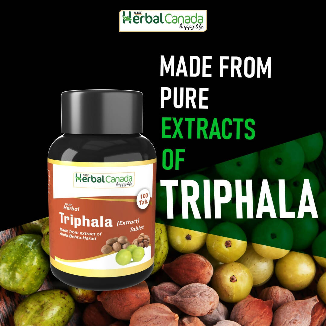 Herbal Canada Triphala Extract Tablets - Swadesiicart