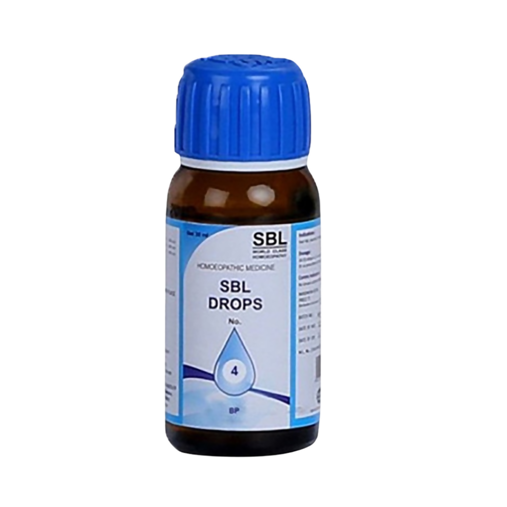 SBL Homeopathy Drops No. 4 (For BP) - Swadesiicart