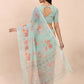 Shree Shyam Fashion Linen Cotton Sea Green Saree