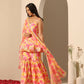 Pomcha Jaipur Yellow Gul Rangrez Sharara Set | Swadesiicart