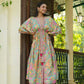 Women's Casual Fashionable Multi Mull Cotton co-ord set - Anya - Swadesiicart
