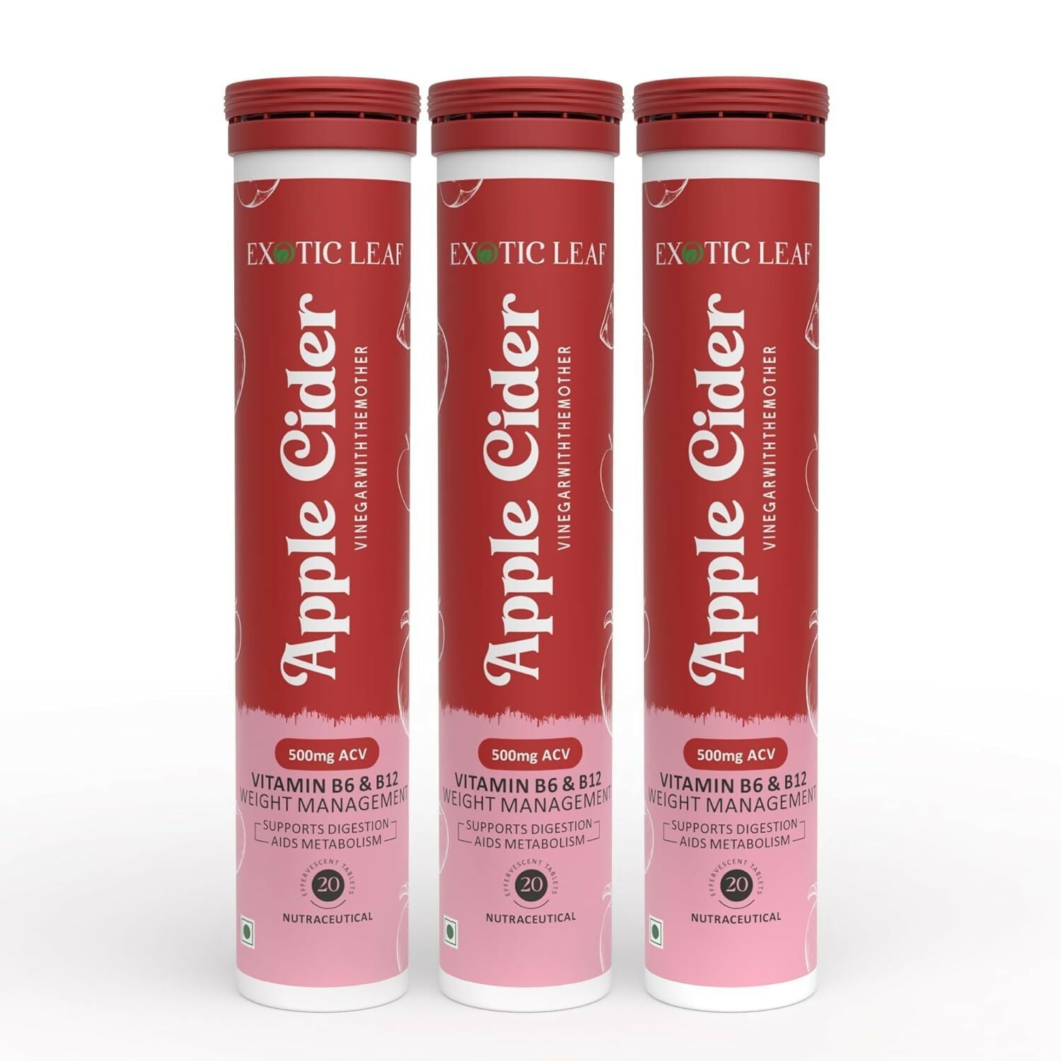 Exotic Leaf Apple Cider Vinegar Tablets - Swadesiicart