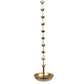 CraftVatika Gold-Toned Hanging Urli Bowl Showpiece | Swadesiicart