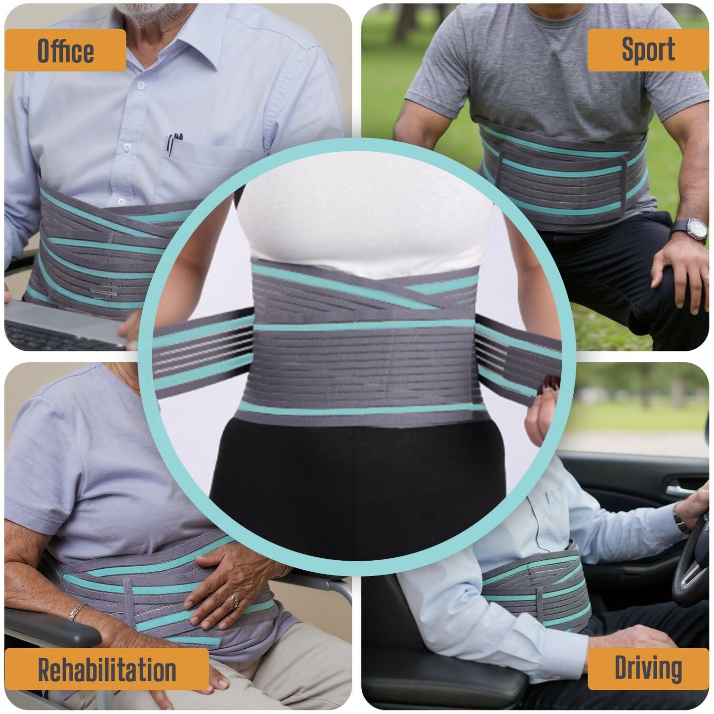 Orth-rem Back Support Brace For Men & Women Lower Back Pain Relief Belt | Swadesiicart