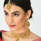 Mominos Fashion Johar Kamal Gold-Polished Brass Finish Kundan/Stone Choker For Women (Golden) | Swadesiicart