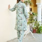 Vaasva Women Mint Muslin Printed Shirt & Pant Set - Swadesiicart