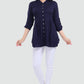 Snehal Creations Navy Blue Rayon Classy Tunic For Ultimate Look | Swadesiicart