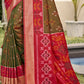 Shree Shyam Fashion Pochampalli Silk Brown Saree
