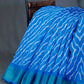Shades of Blue with Lehariya Design Semi Chanderi Saree By Gayathri Reddy Designer Studio | Swadesiicart