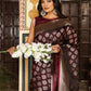 Shree Shyam Fashion Maroon Silk Saree
