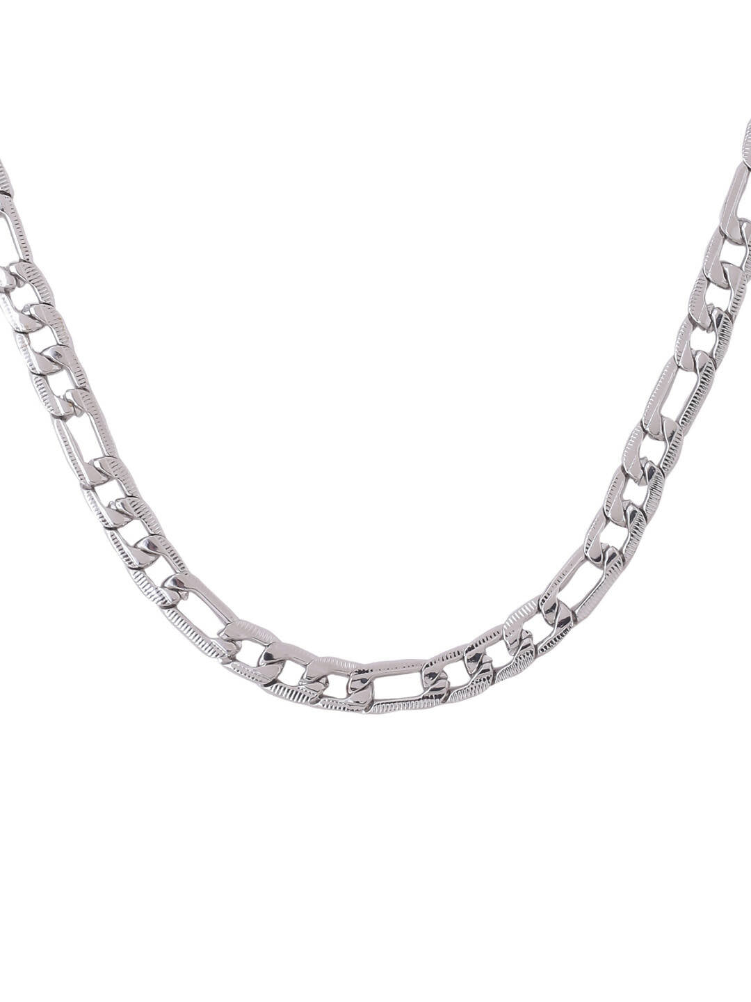 NVR Men Rhodium-Plated Stainless Steel Bohemian Chain | Swadesiicart