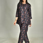 Morchari Digital Print Semi Muslin Co-Ord Set Top & Trouser-Multicolor - Swadesiicart