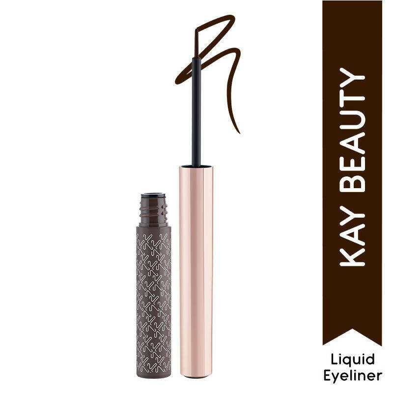 Kay Beauty By Katrina Kaif Quick Dry Liquid Eyeliner - Grunge Raisin | Swadesiicart