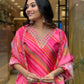 Partywear Designer Pure Russian Silk Pink Stitched Suit With Dupatta - Tanisha | Swadesiicart