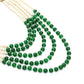 Mominos Fashion Johar Kamal Gold-Polished Rani Haar with Green and Off white Pearls Jewellery Set - Swadesiicart