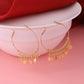 NVR Women Gold-Polished Hoop Earrings | Swadesiicart