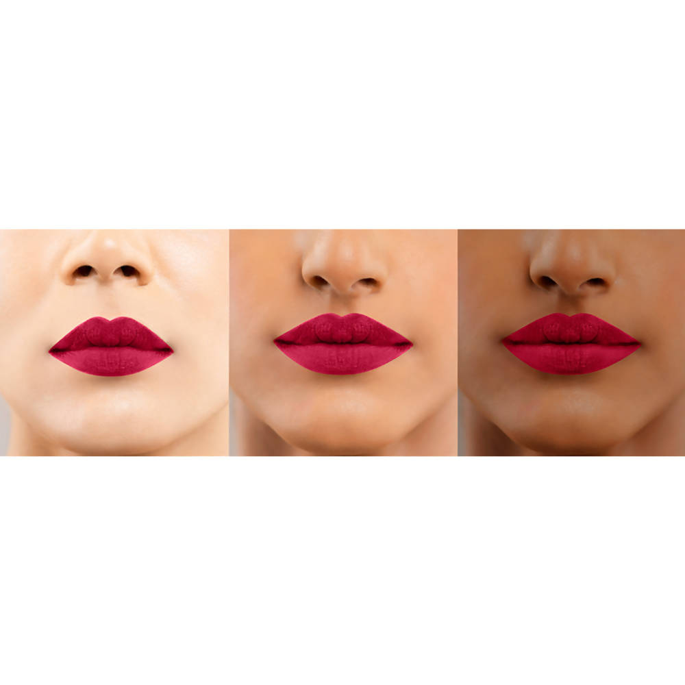 Lotus Make-Up Ecostay Matte Lip Lacquer - Rose Bloom (4 Gm) - Swadesiicart
