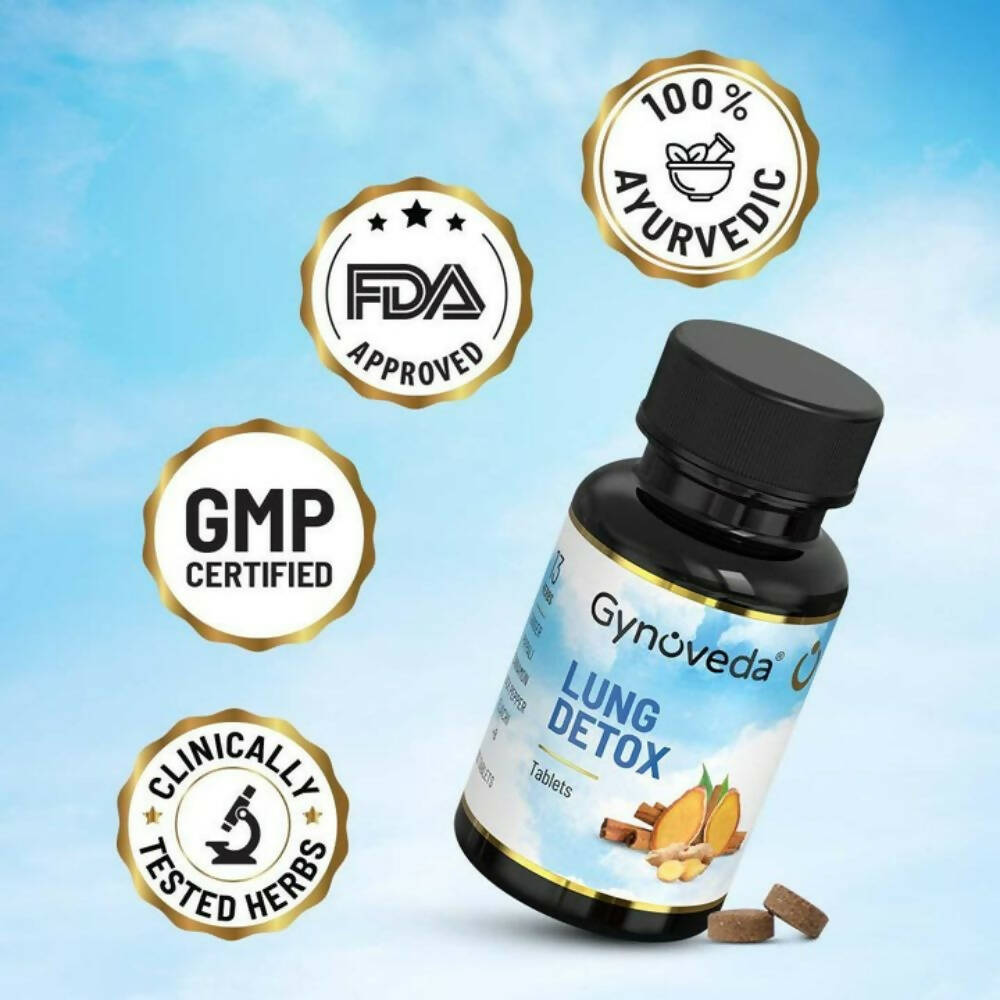 Gynoveda Lung Detox Tablets | Swadesiicart