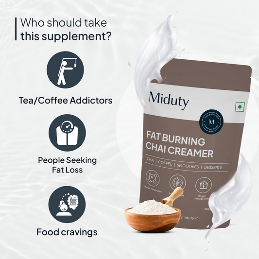 Miduty by Palak Notes Fat Burning Chai Creamer | Swadesiicart