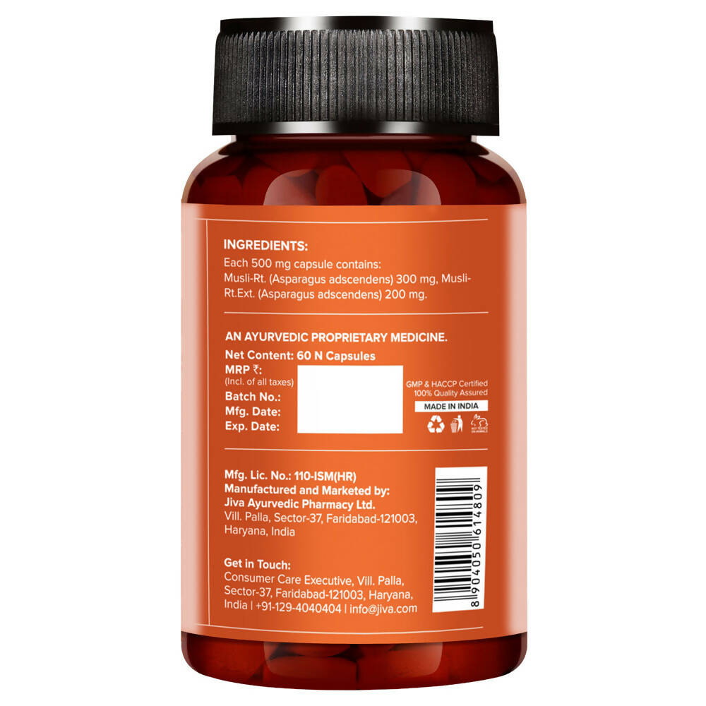Jiva Ayurveda Safed Musli Capsules - Swadesiicart