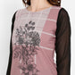 Ahalyaa Women Mauve Printed Straight Kurta | Swadesiicart