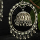 Mominos Fashion Johar Kamal Silver Earrings With Kundan Work Jhumkas - Swadesiicart