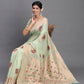 Shree Shyam Fashion Linen Cotton Light Green Saree