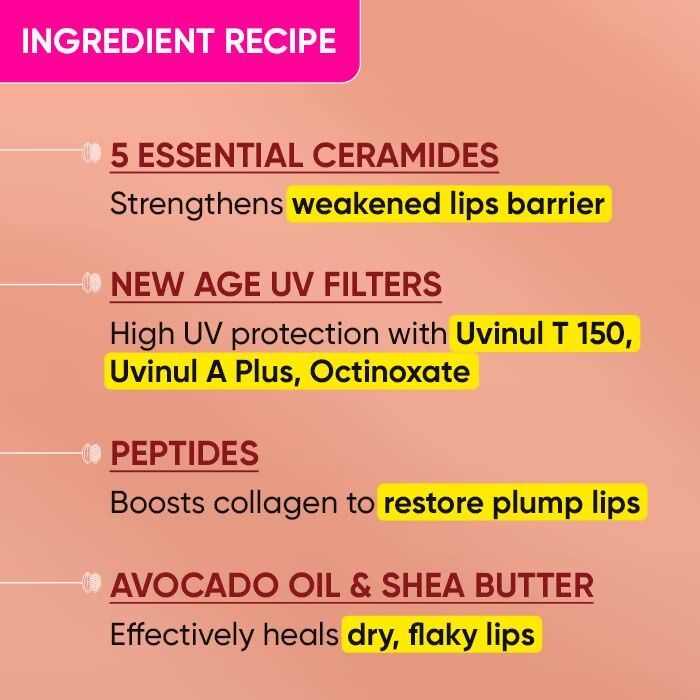 Dot & Key Barrier Repair Ceramide & Peptide SPF 50 PA+++, UVA+UVB Lip Balm - Warm Nude - Swadesiicart