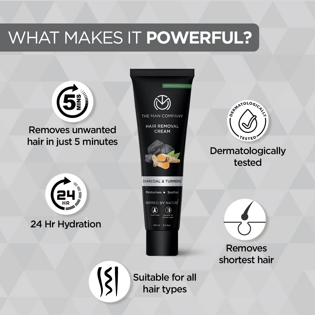 The Man Company Hair Removal Cream For Men - Swadesiicart