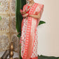 Shree Shyam Fashion Linen Cotton Red & White Saree
