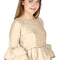Aastha Fashion Women's Off White Art Silk Bell Sleeves attire with Poly Cotton Lining Blouse