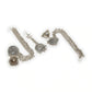 Mominos Fashion Johar Kamal Bahubali Silver Colour Earrings With Tikka - Swadesiicart