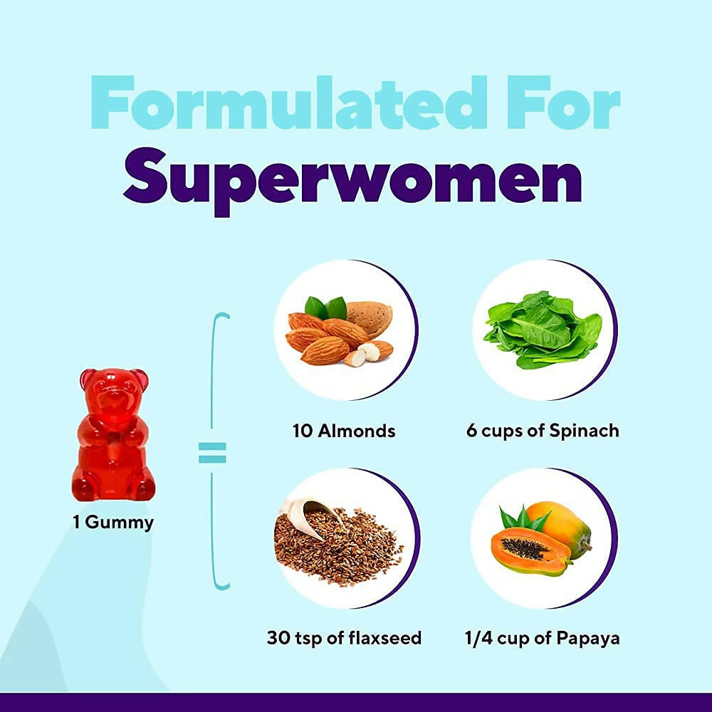 Zingavita Perfect Multi Vitamins Gummies for Women (Berry Flavor) | Swadesiicart