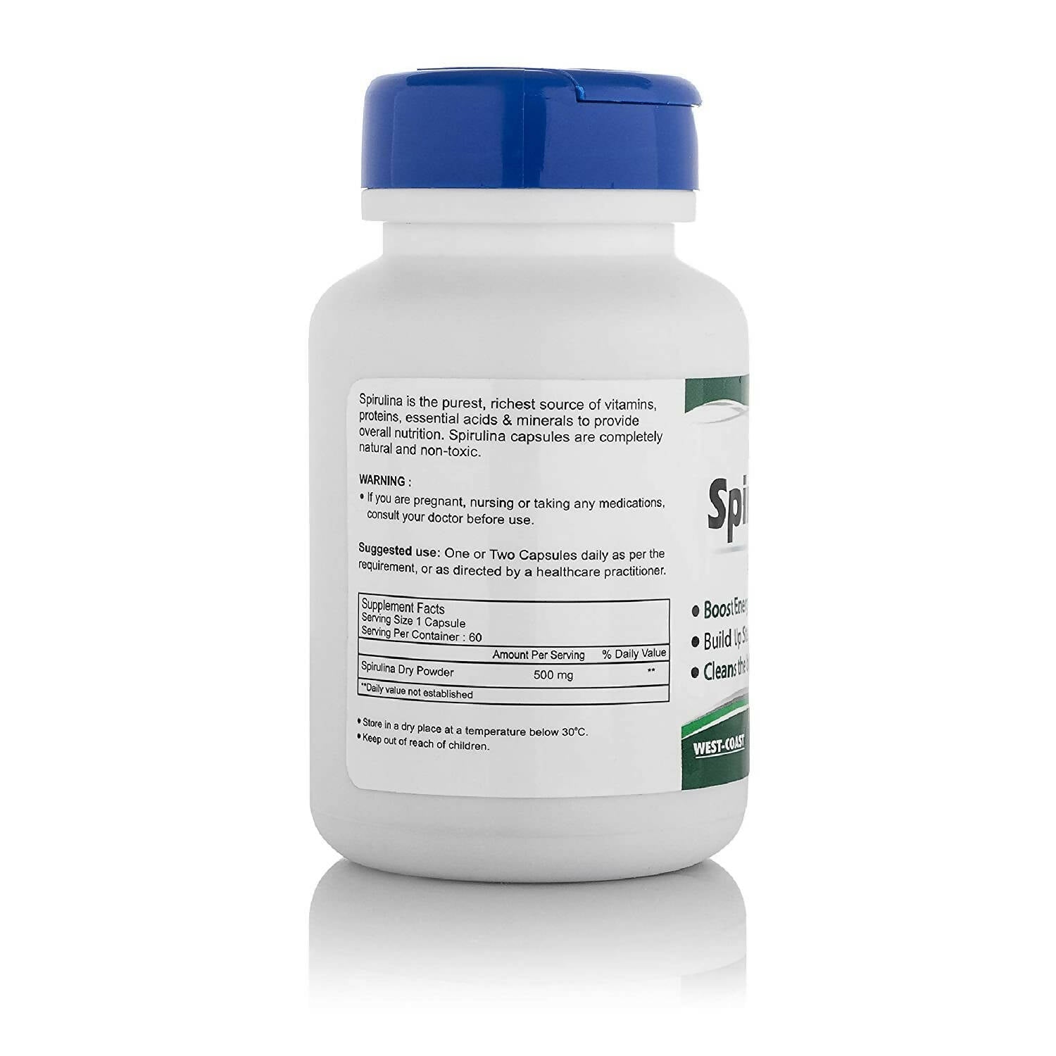 Healthvit Spirulina Capsules - Swadesiicart