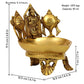Spillbox Gold-Toned Brass Shangu Chakra Perumal Tirupathi Diya Pooja Essential | Swadesiicart