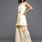 Ahalyaa Women's Traditional Wear Co-ods - Off-white - Swadesiicart