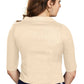 Aastha Fashion Women's Women's Off White Art Silk Button Readymade Blouse