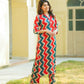 Aayaa Pure Muslin printed Kurti & Pant - Multi Color