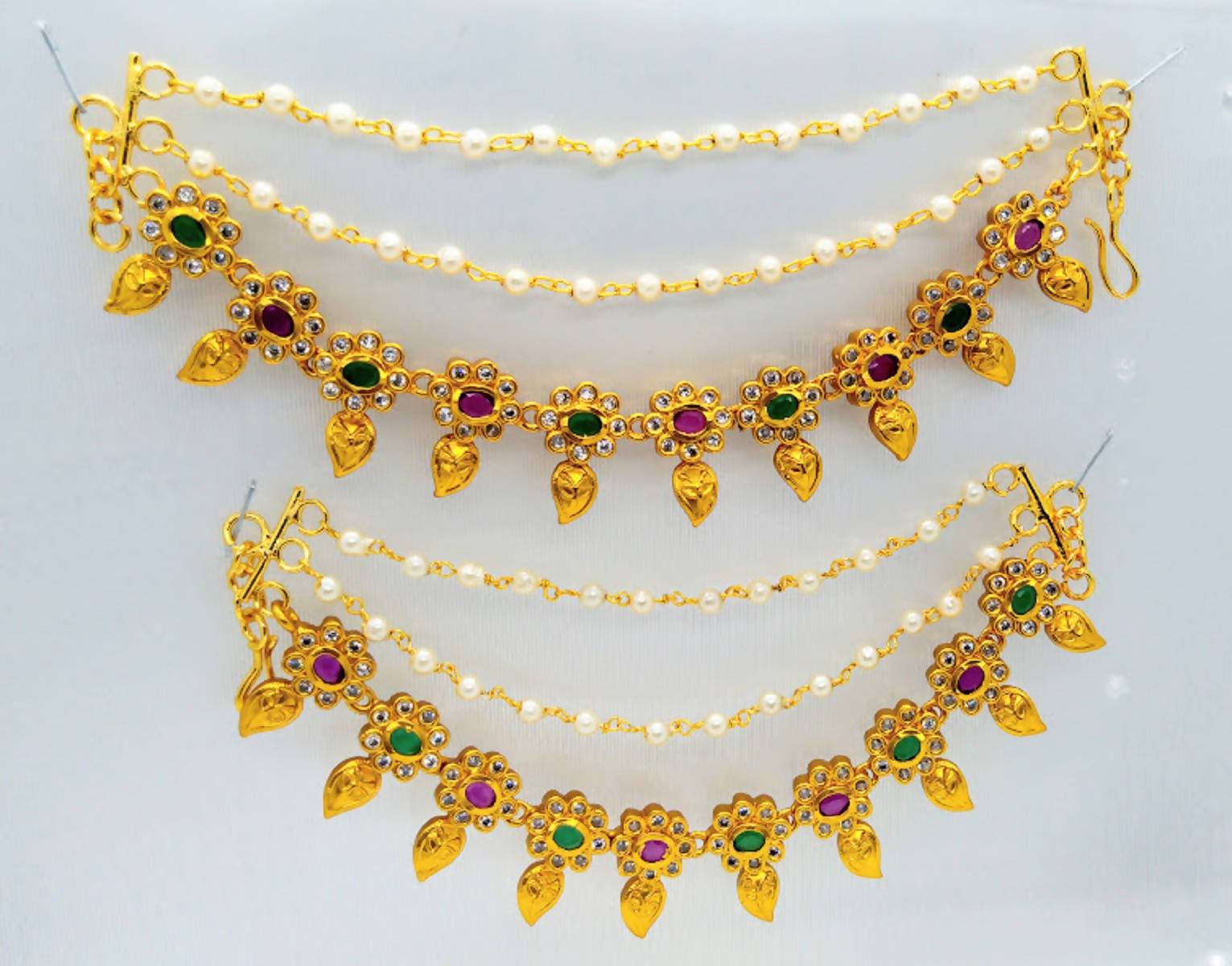 Multicolor Ear Side Chain Set | Swadesiicart