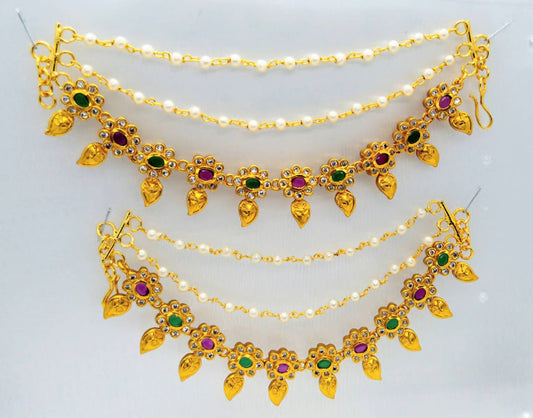Multicolor Ear Side Chain Set | Swadesiicart