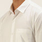 Ramraj Cotton Mens Full Sleeve Formal Poly Cotton White Shirt | Swadesiicart
