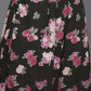 Ahalyaa Women Floral Printed Tunic with Palazzos - Black Color | Swadesiicart