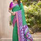 Shree Shyam Fashion Pochampalli Silk Purple Saree