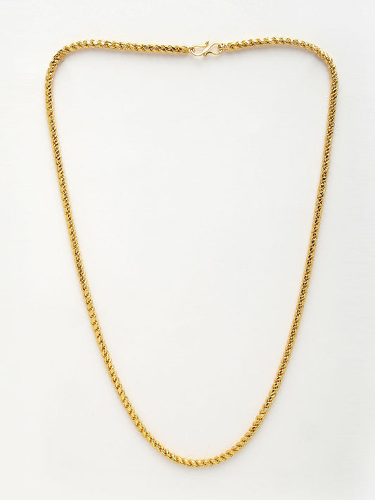 NVR Men's Gold-Polished Stainless Steel Chain - Swadesiicart