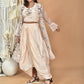 Morchari Women Hand Embroidery Crop Top-Light Peach - Swadesiicart
